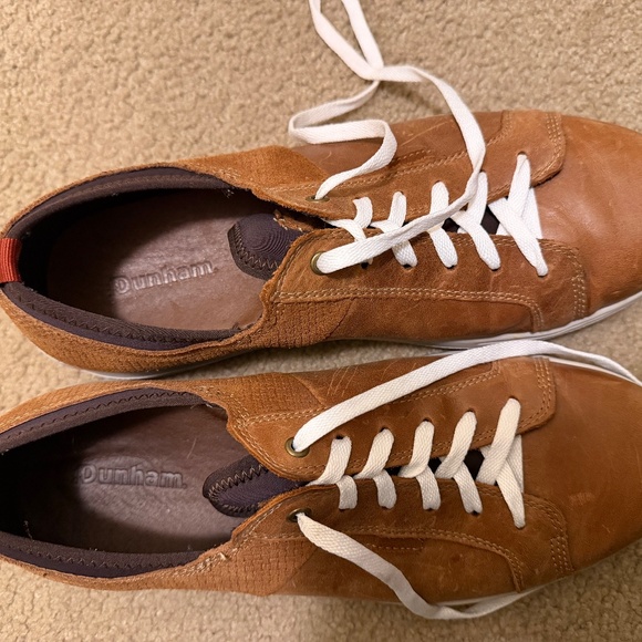 Dunham Fitsmart LTT Shoes Mens 10 Brown Leather Sneakers Comfort CH6593 - Picture 3 of 8